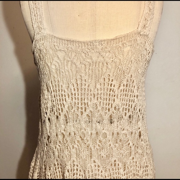 NWT Free People Beaded Boho Crochet Top - Picture 5 of 6